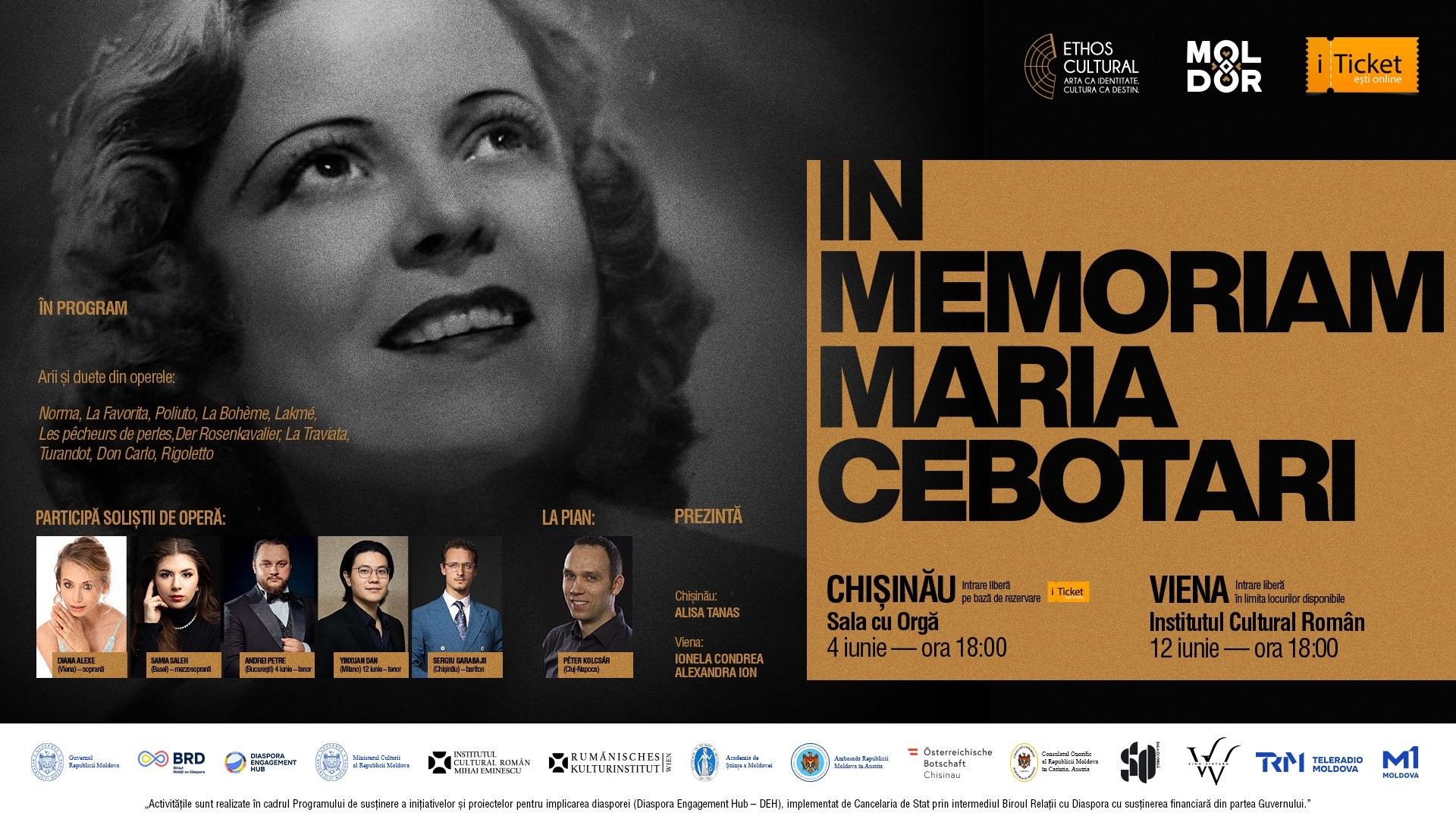IN MEMORIAM MARIA CEBOTARI | INTRARE LIBERĂ
