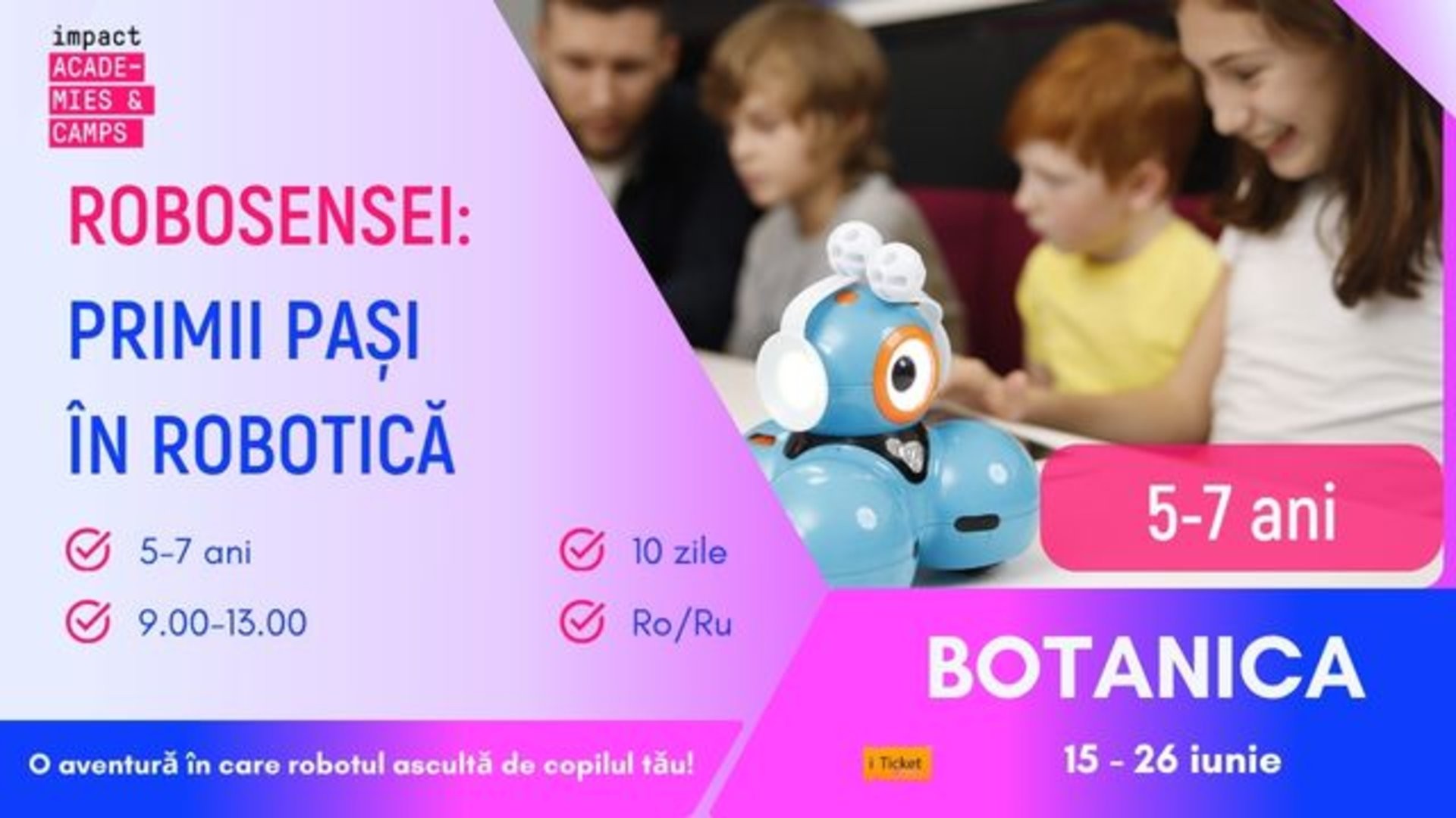 Tabără de vară | RoboSensei: Primii pași în robotică