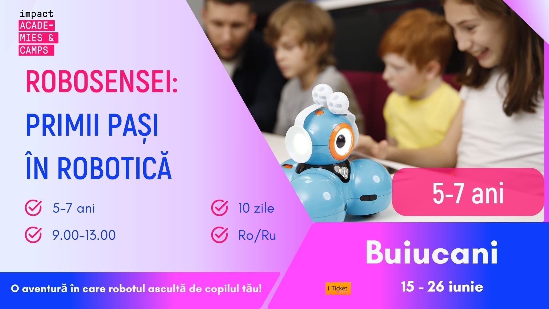 Tabără de vară | RoboSensei: Primii pași în robotică