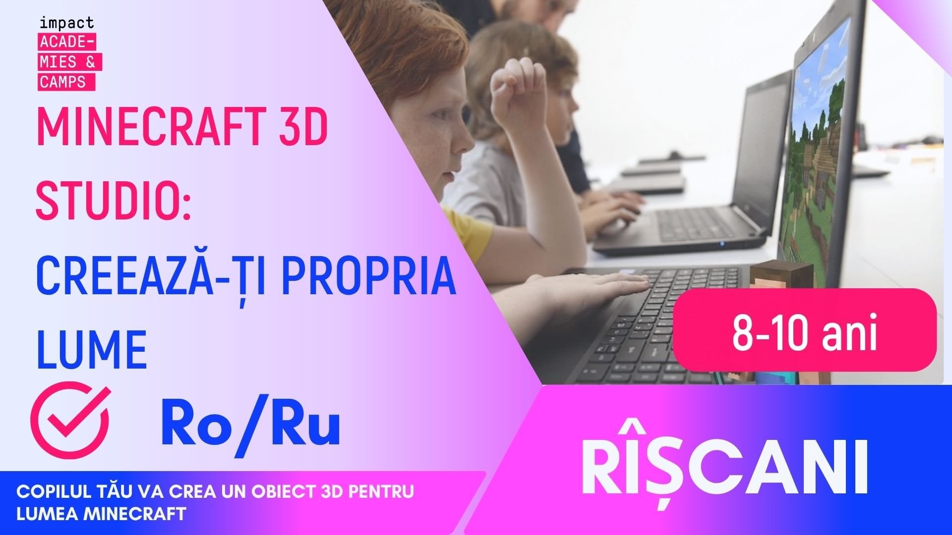 Tabără de vară | Minecraft 3D Studio: Creează-ți Propria Lume