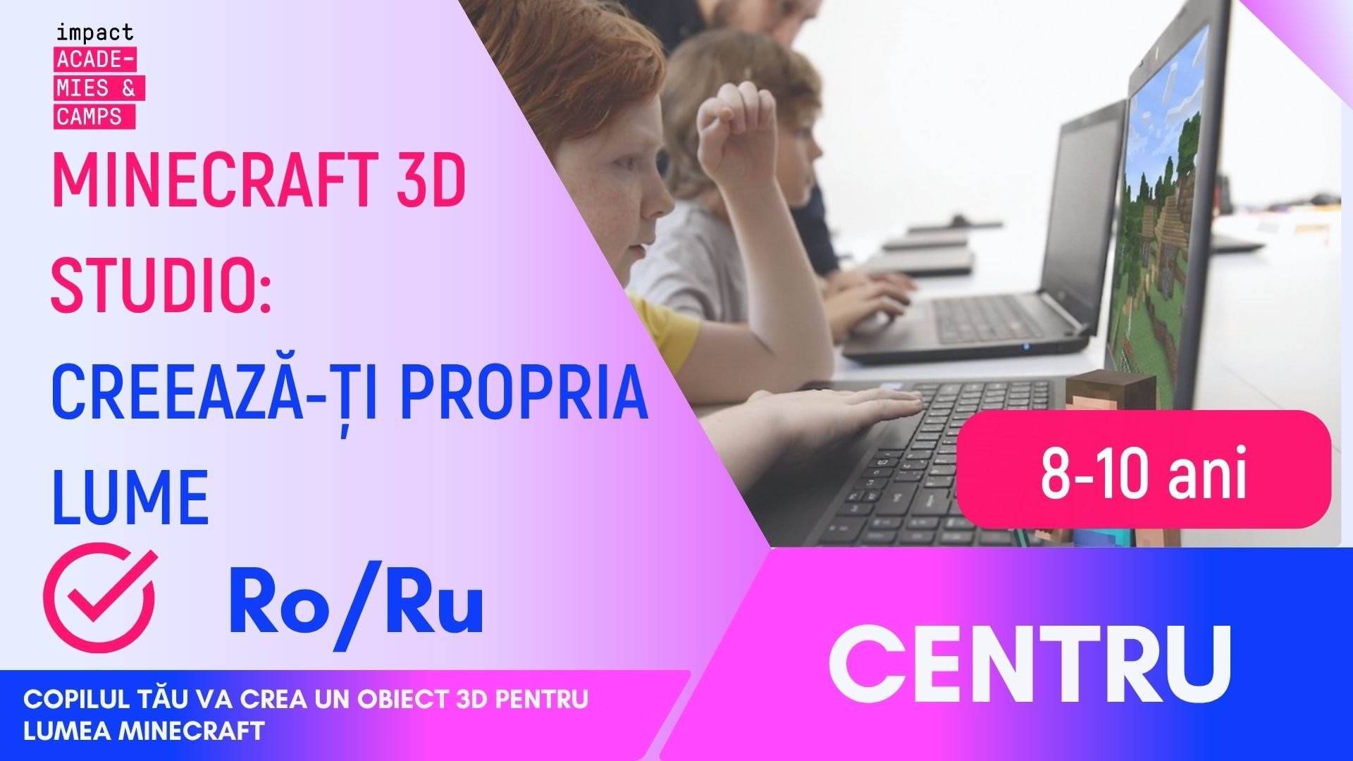 Tabără de vară | Minecraft 3D Studio: Creează-ți Propria Lume