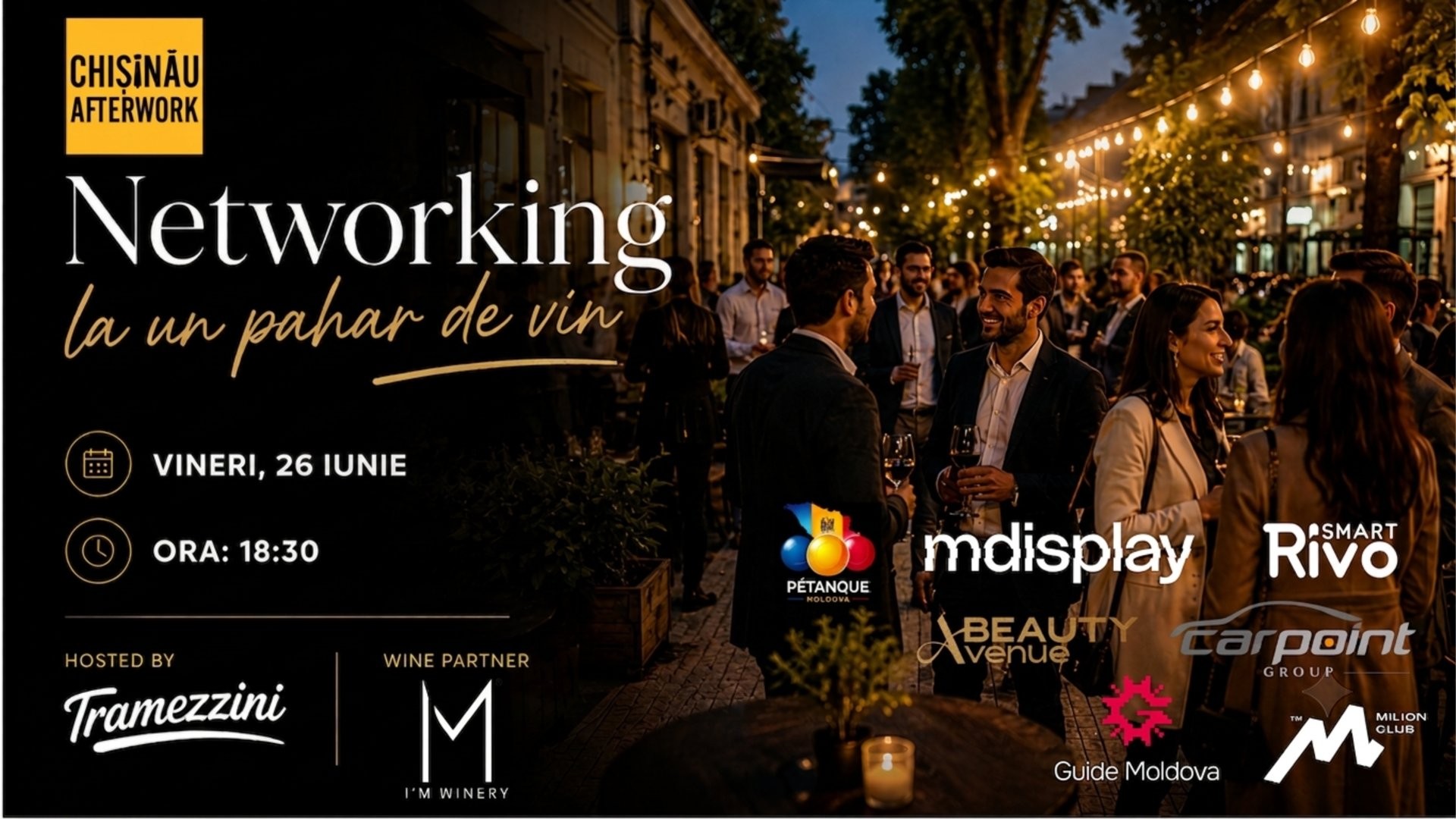 Chișinău Afterwork: Networking la un pahar de vin, ediția XXXVIII