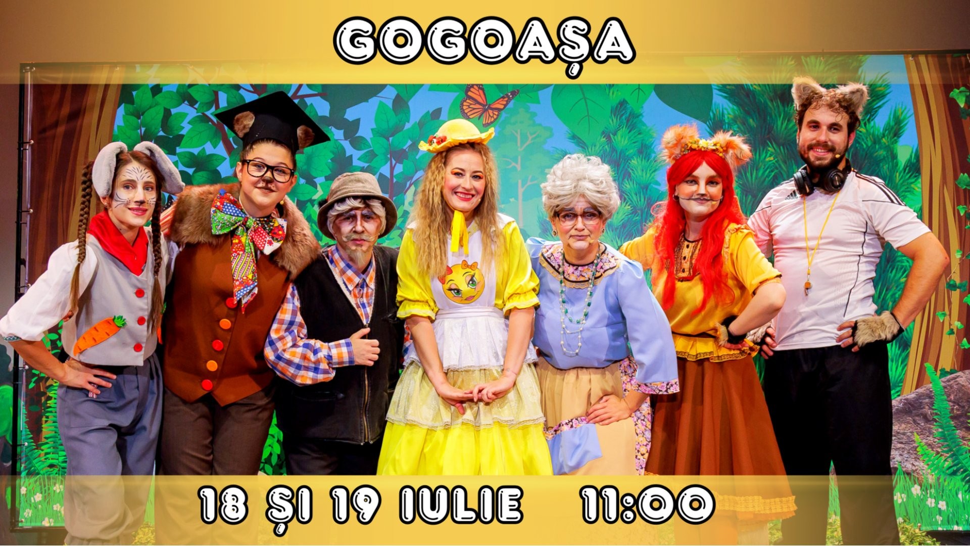 GOGOAȘA - Spectacol Interactiv pentru Copii | Teatrul Planeta Clounella | 18 și 19 IULIE 2026 | 11-00