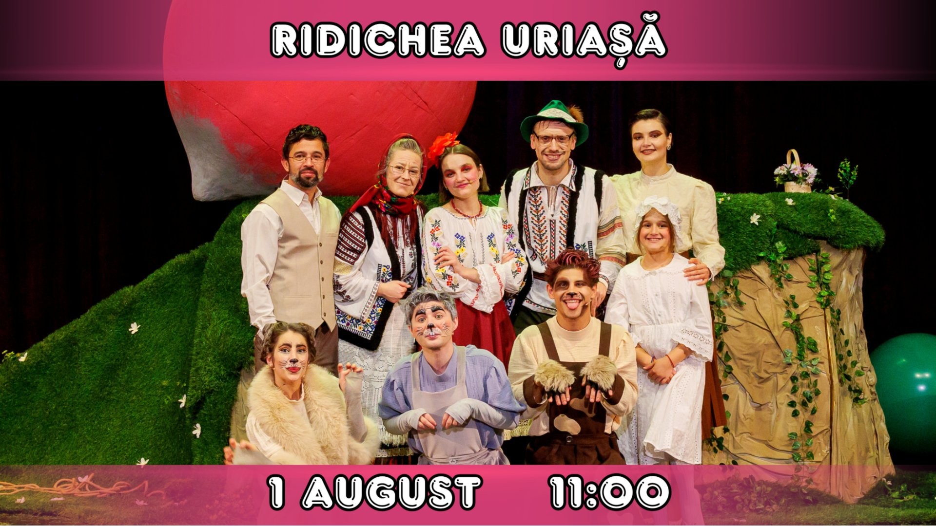 RIDICHEA URIASA  - Spectacol Interactiv pentru Copii | Teatrul Planeta Clounella | 01 AUGUST 2026 | 11:00