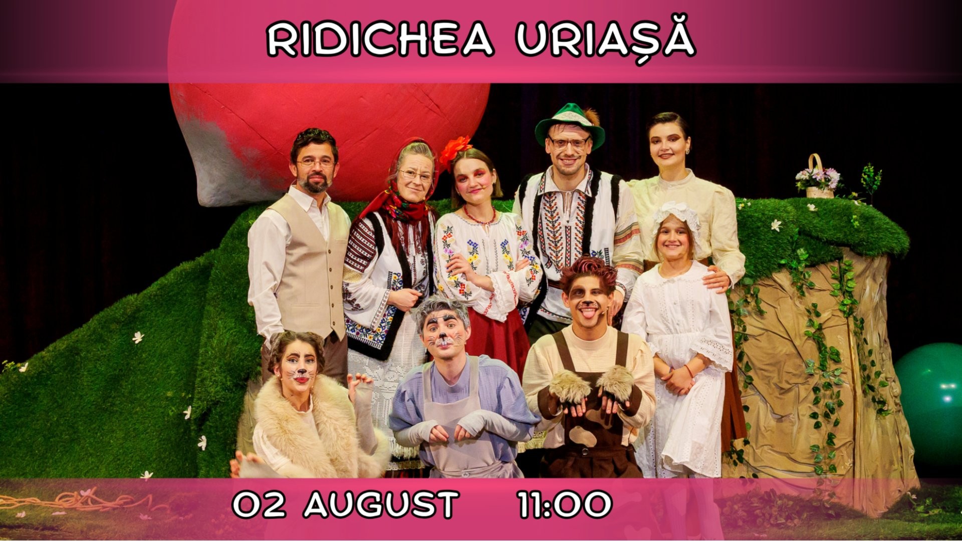 RIDICHEA URIASA  - Spectacol Interactiv pentru Copii | Teatrul Planeta Clounella | 02 AUGUST 2026 | 11:00
