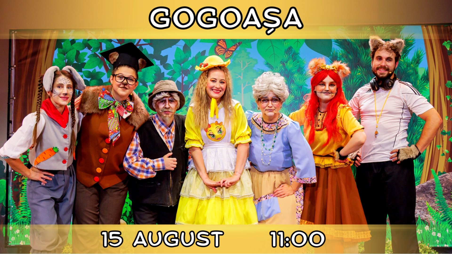 GOGOAȘA - Spectacol Interactiv pentru Copii | Teatrul Planeta Clounella | 15 AUGUST 2026 | 11-00