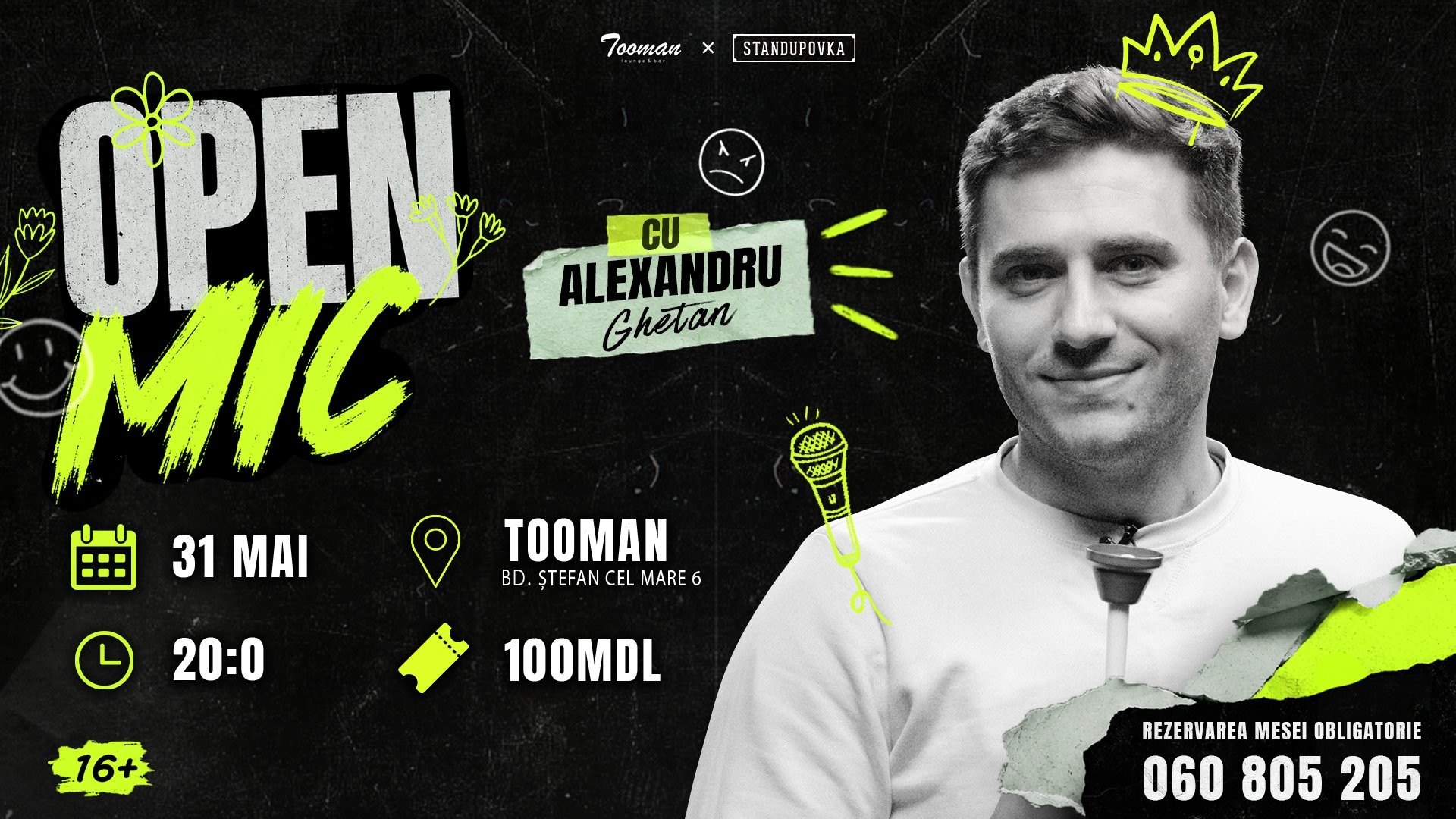 OPEN MIC-ul 31 Mai