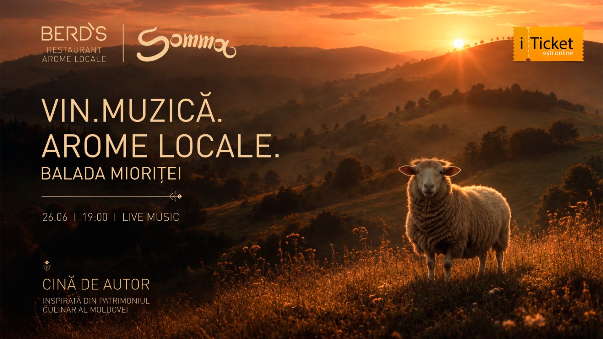 VIN. MUZICĂ. AROME LOCALE. Cina de autor - Balada Mioriței