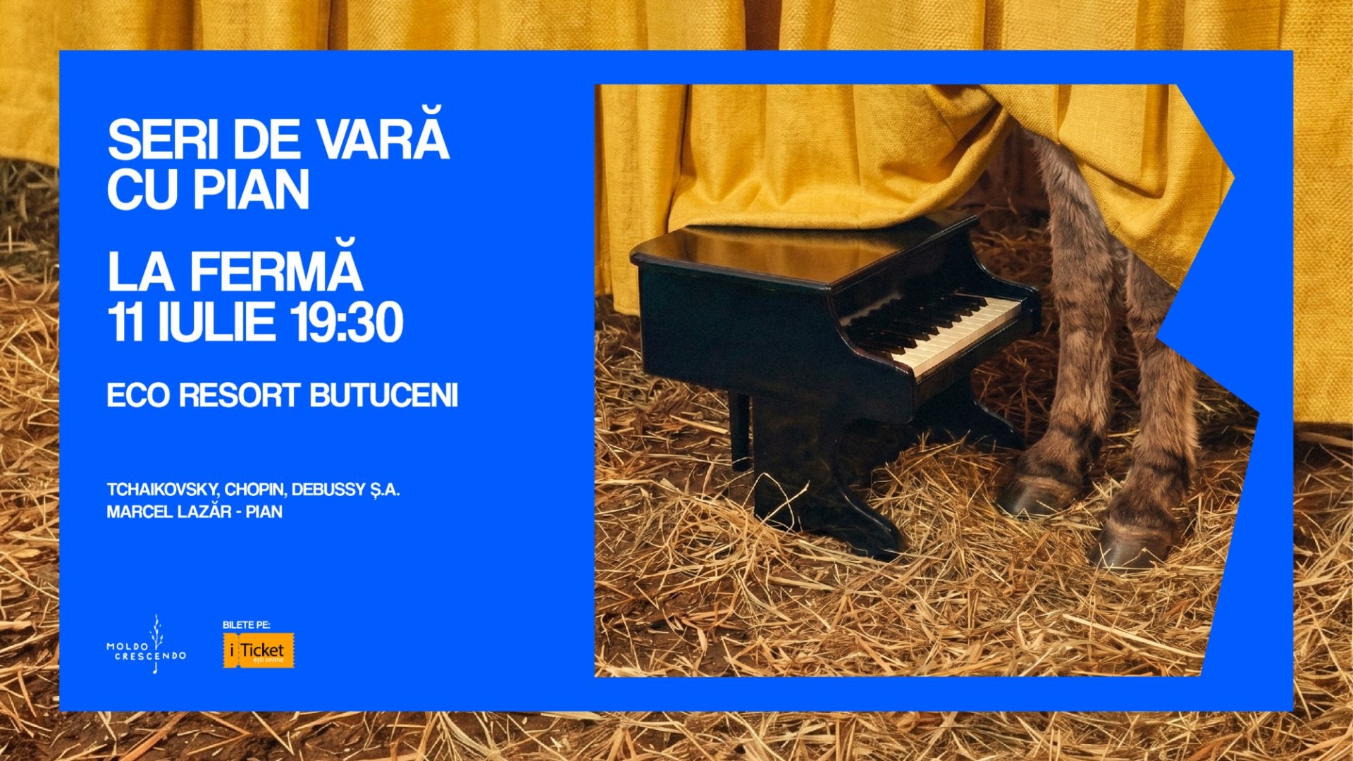 Seri de vară cu pian. La fermă.