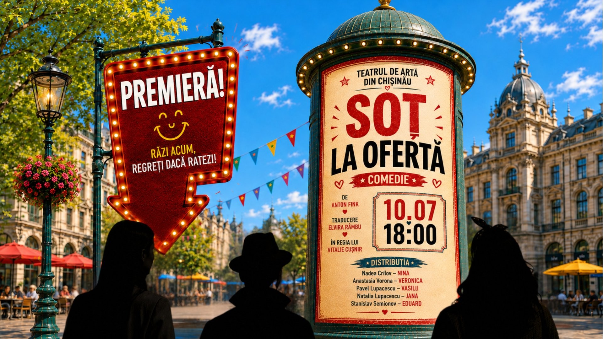 PREMIERĂ! COMEDIA ”Soț la Ofertă”  | 10 IULIE 2026 | 18-00 | TEATRUL DE ARTĂ din CHIȘINĂU | TAC copy
