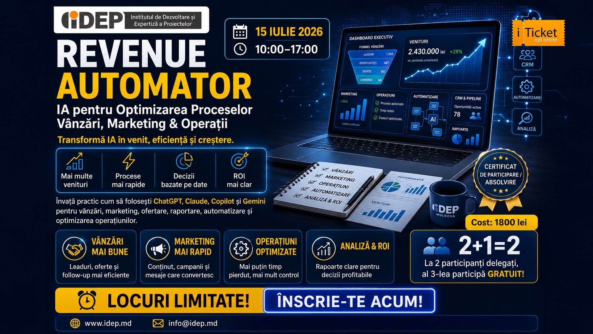 REVENUE AUTOMATOR: IA pentru Optimizarea Proceselor Vânzări, Marketing & Operații