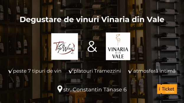 Degustare de vinuri Vinăria din Vale la Top Wine