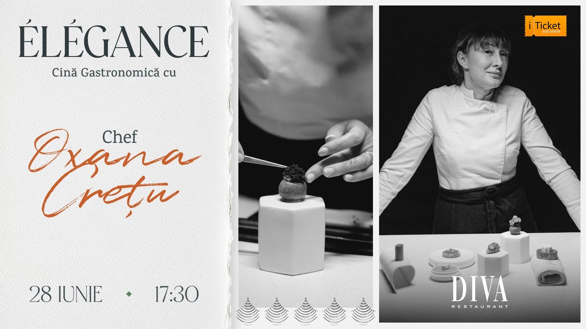 Cină gastronomică cu Chef Oxana Cretu