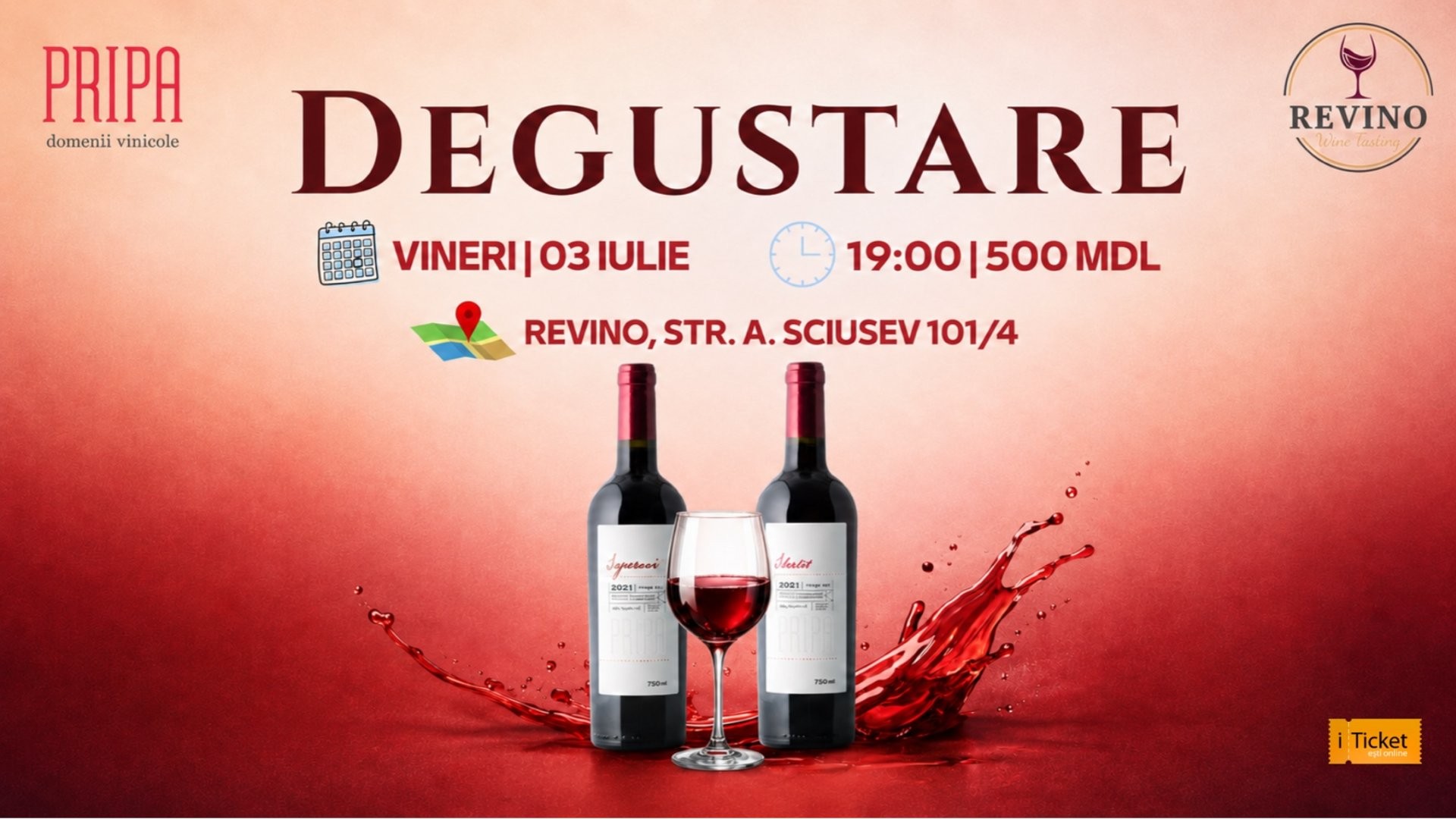 Degustare de Vinuri marca Domeniile Pripa