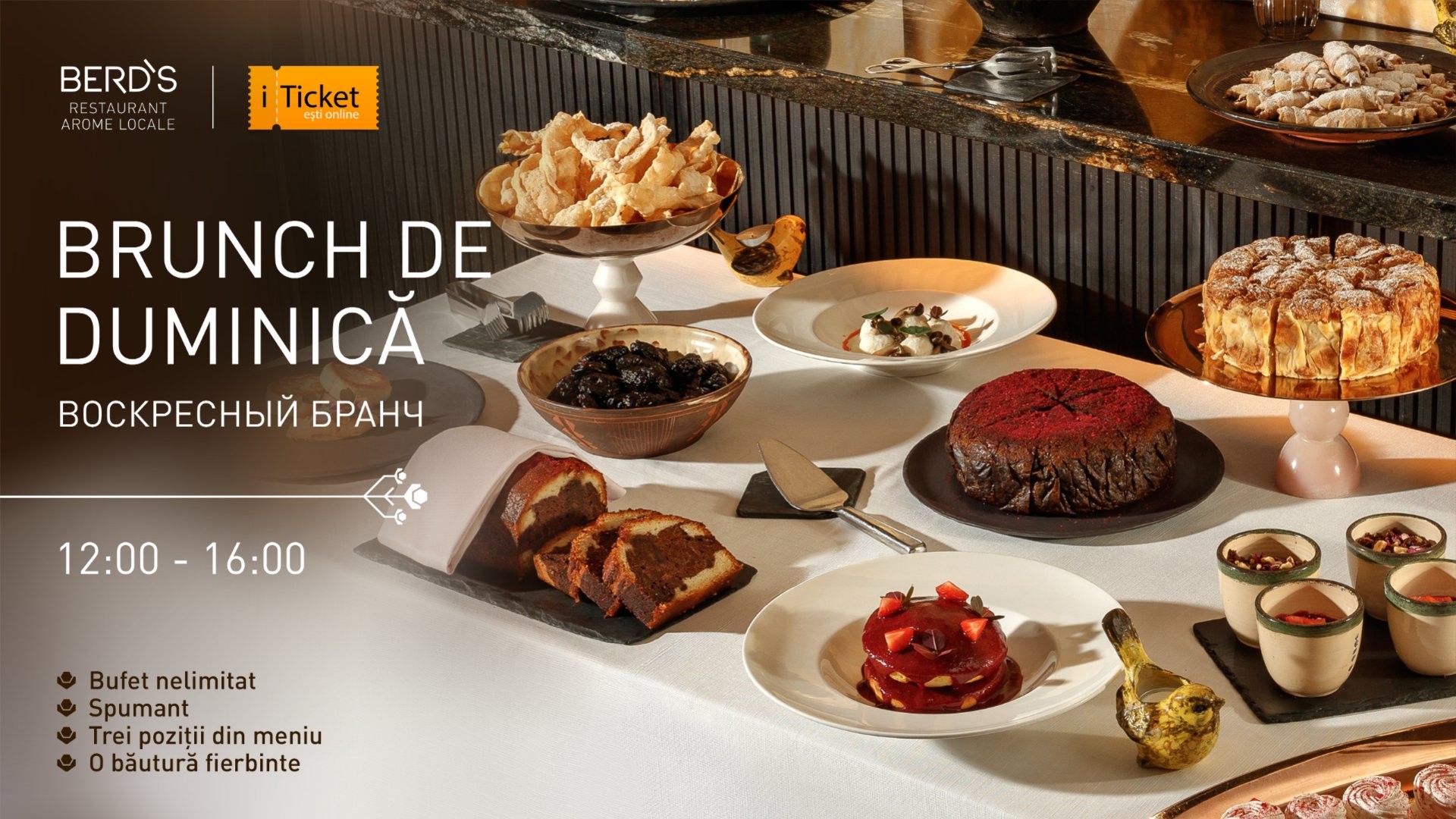 Brunch de Duminică la BERD`S Arome Locale Restaurant 20.09.2026