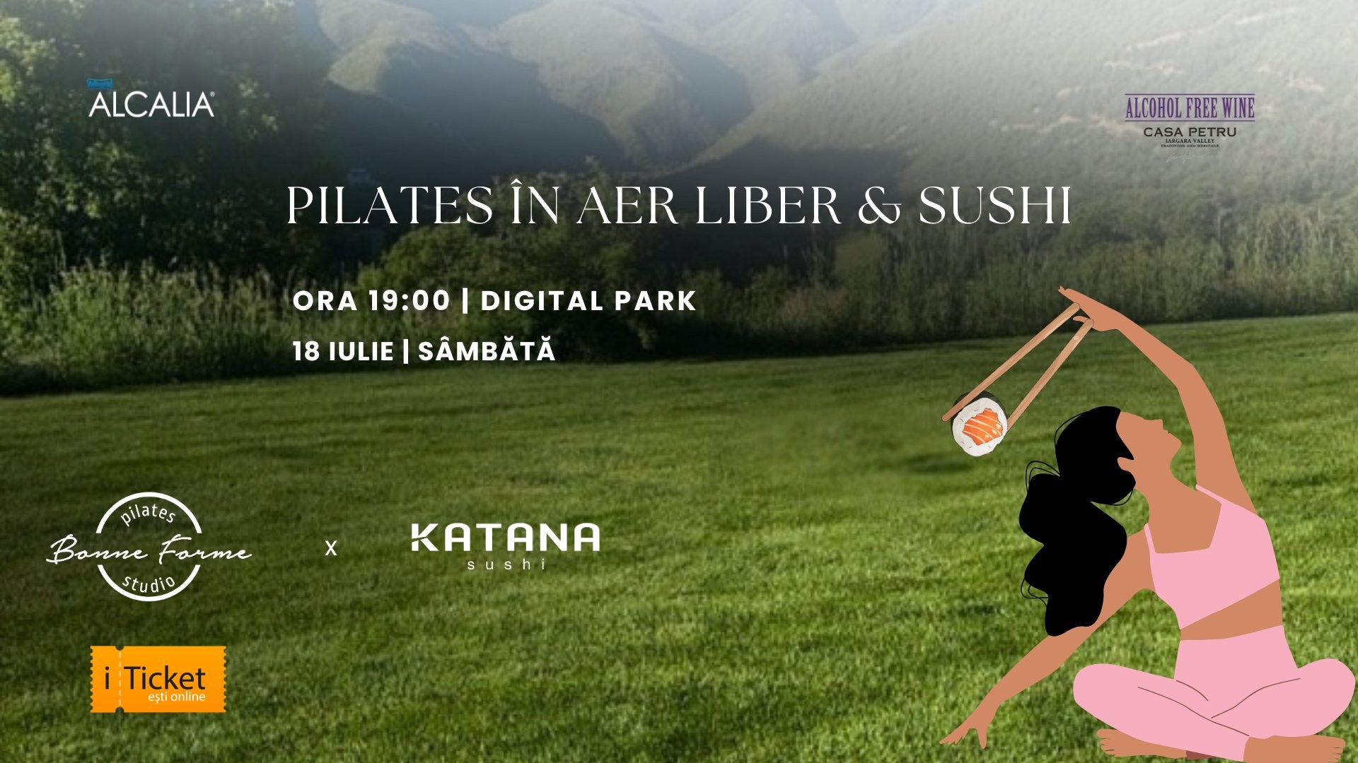 Pilates & Sushi la Apus | Ediția a II-a by Bonne Forme