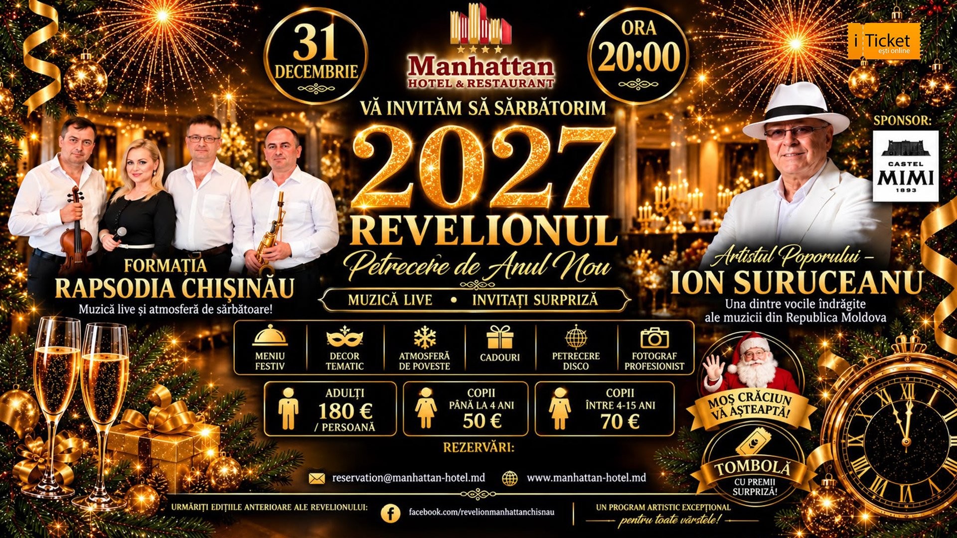 Revelion 2027 la Manhattan Hotel & Restaurant