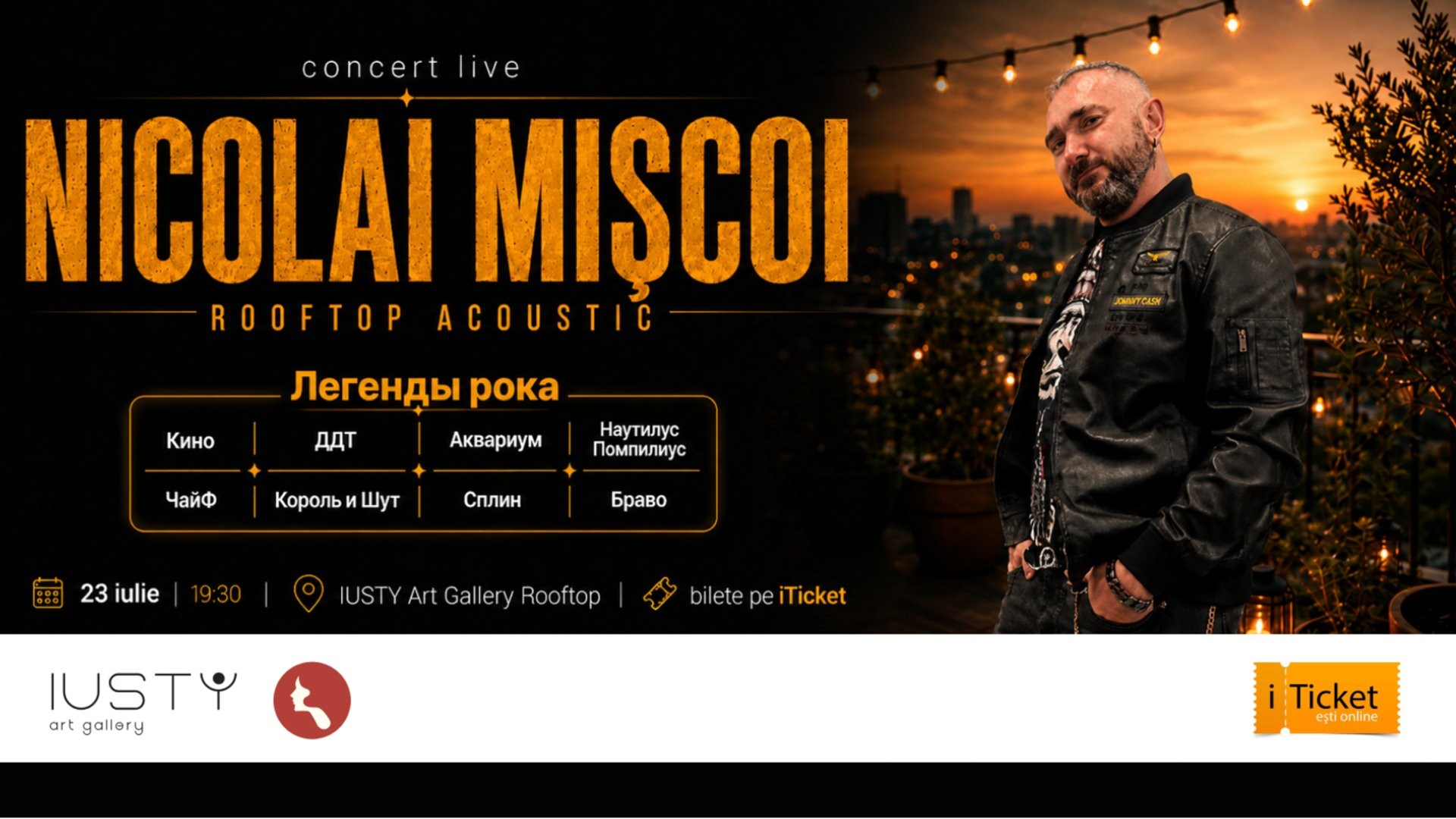 Nicolai Mișcoi — Legendele Rockului | Rooftop Acoustic