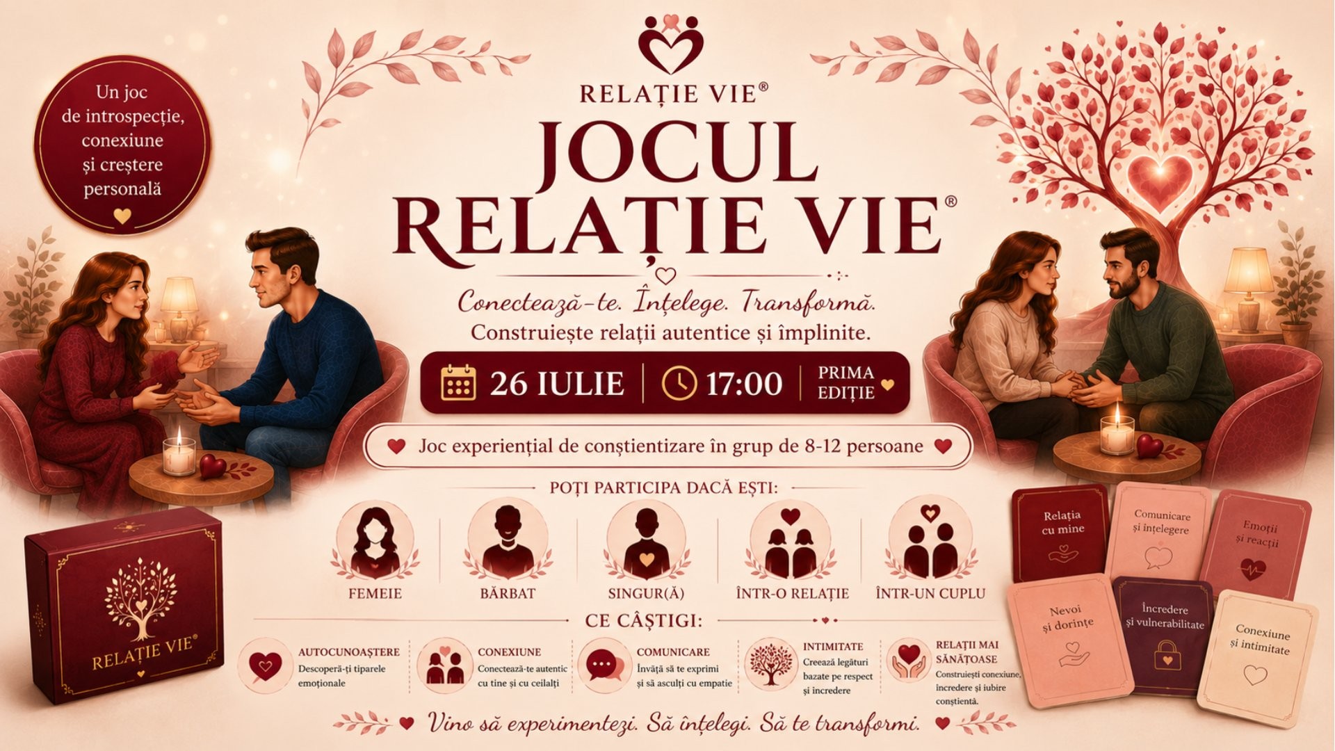 JOCUL RELAȚIE VIE® – Prima ediție 26 iulie