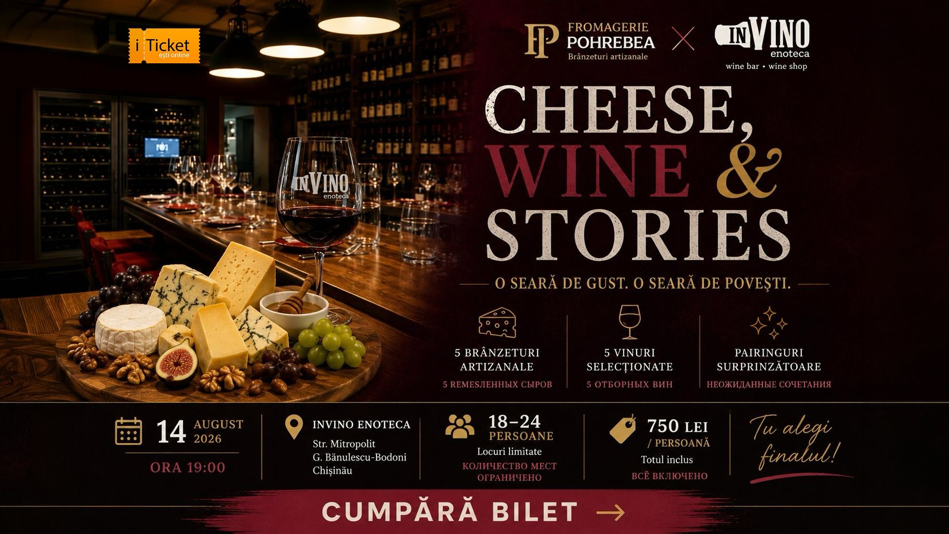 CHEESE, WINE & STORIES