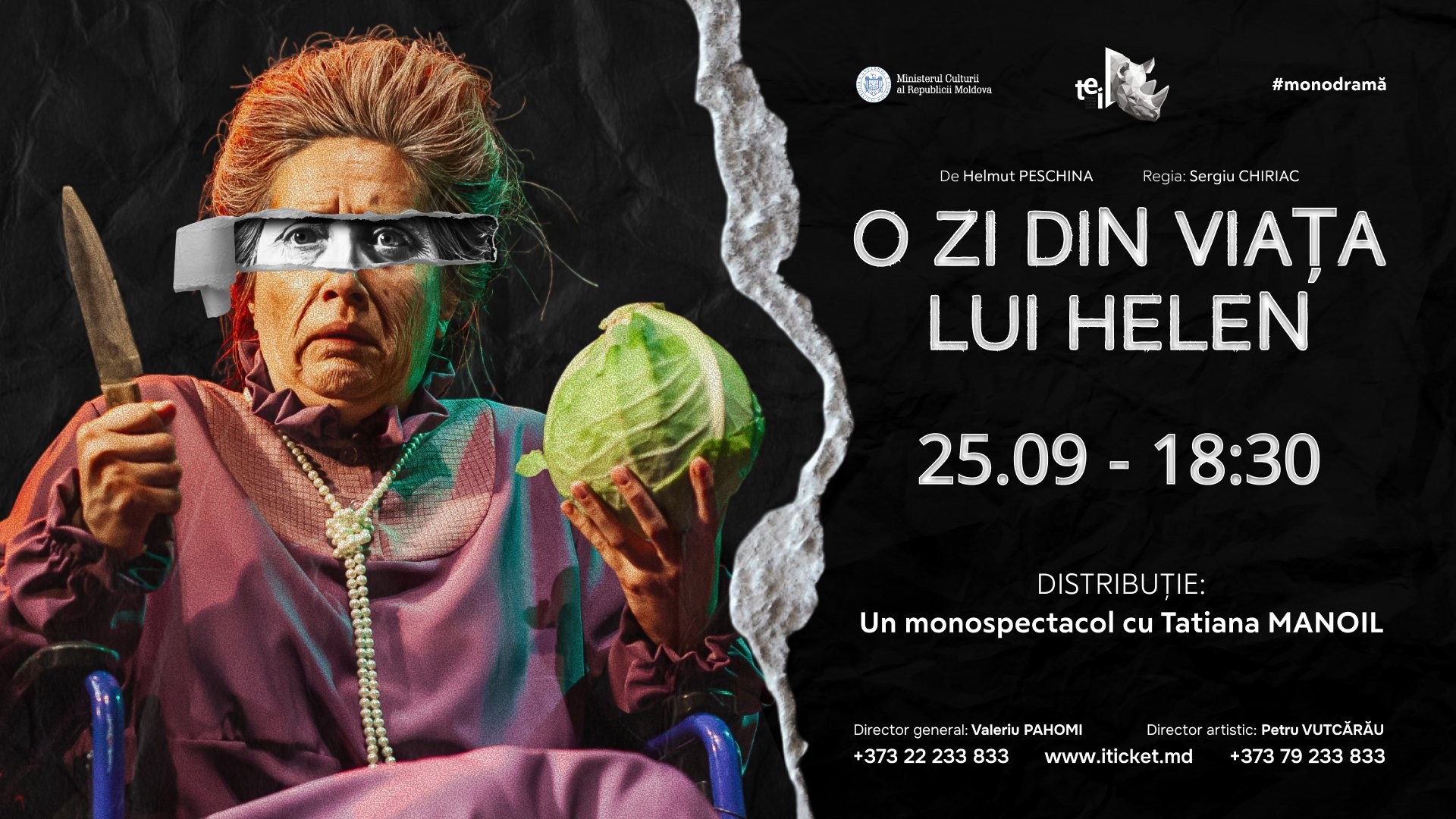O zi din viata lui Helen 25.09.2026 - monodramă 15+