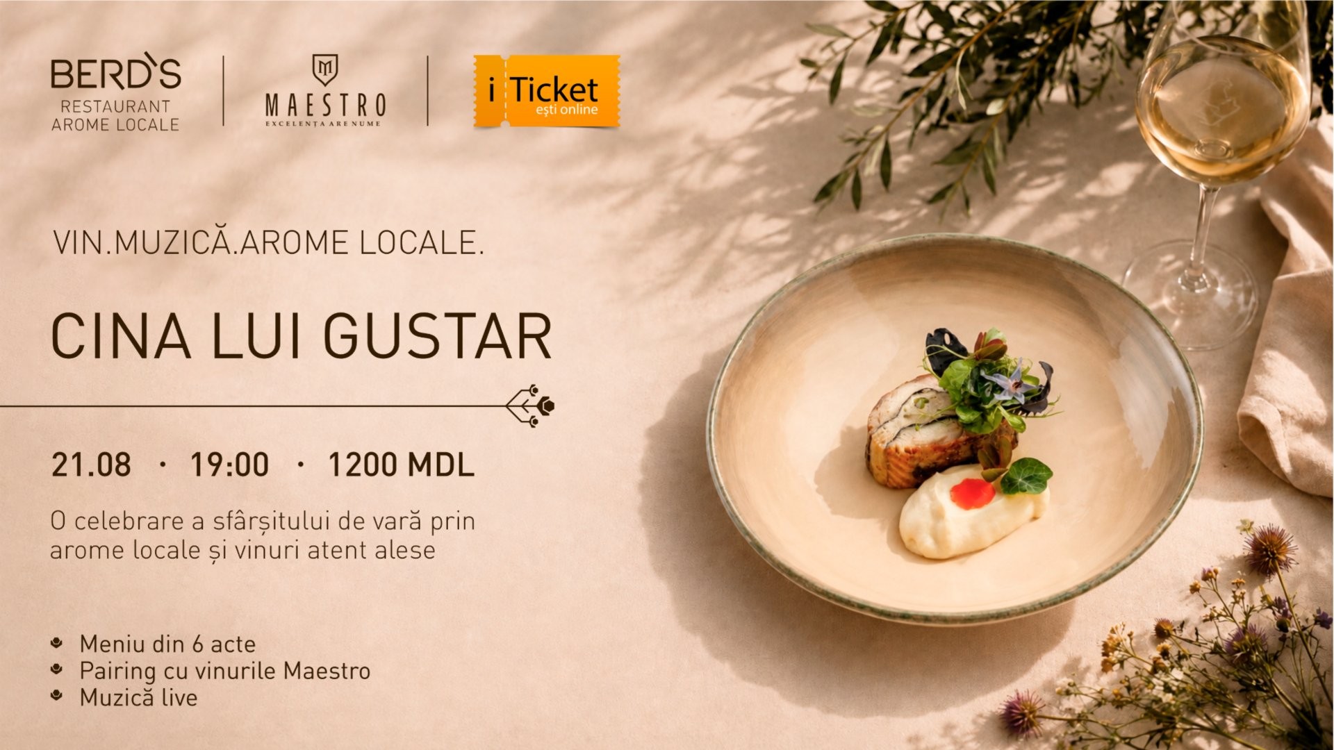Cina lui Gustar by BERDS Restaurant Arome Locale