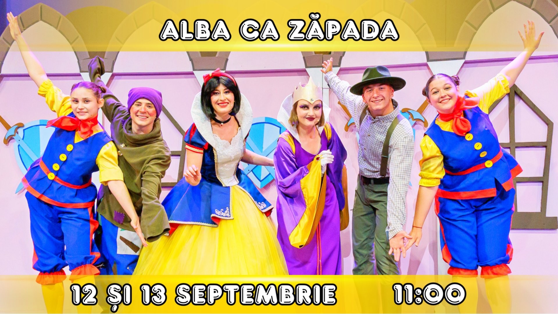 Alba ca Zăpada - Spectacol Interactiv pentru copii | Teatrul Planeta Clounella |  12 și 13 SEPTEMBRIE | 11-00