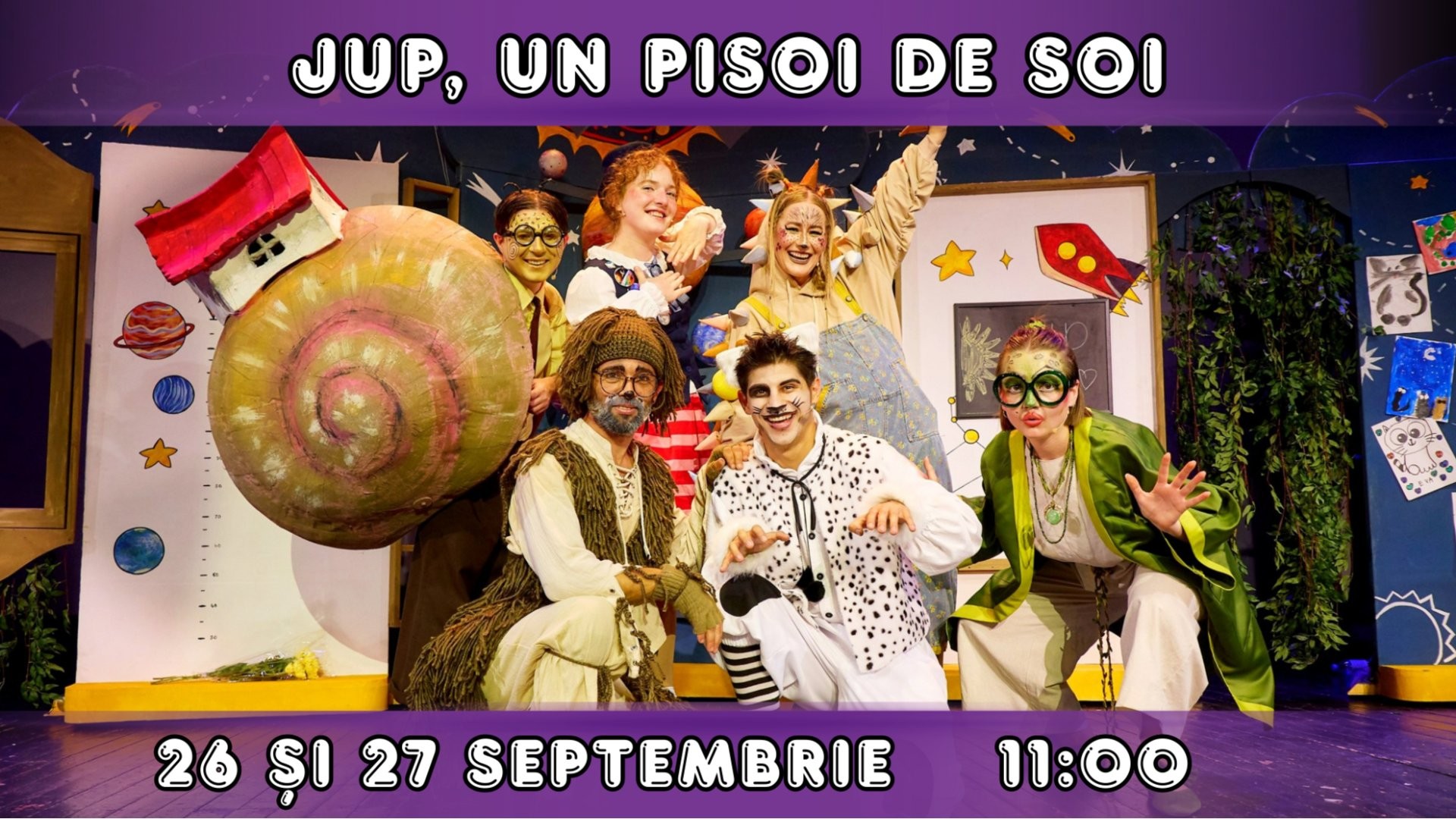 PREMIERĂ! JUP, UN PISOI DE SOI - Spectacol Interactiv pentru Copii | Teatrul Planeta Clounella | 26 și 27 SEPTEMBRIE | 11-00