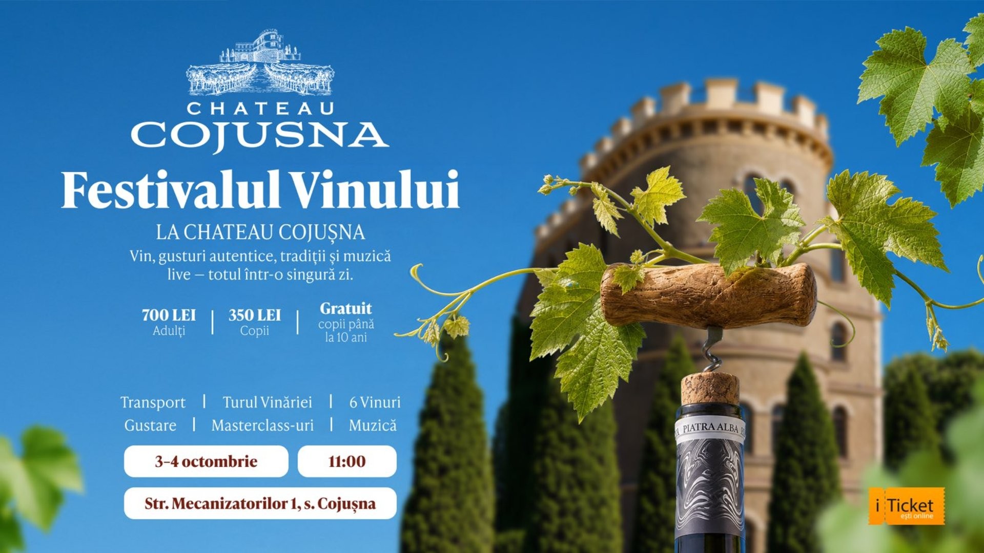 FESTIVALUL VINULUI 2026 – CHÂTEAU COJUȘNA