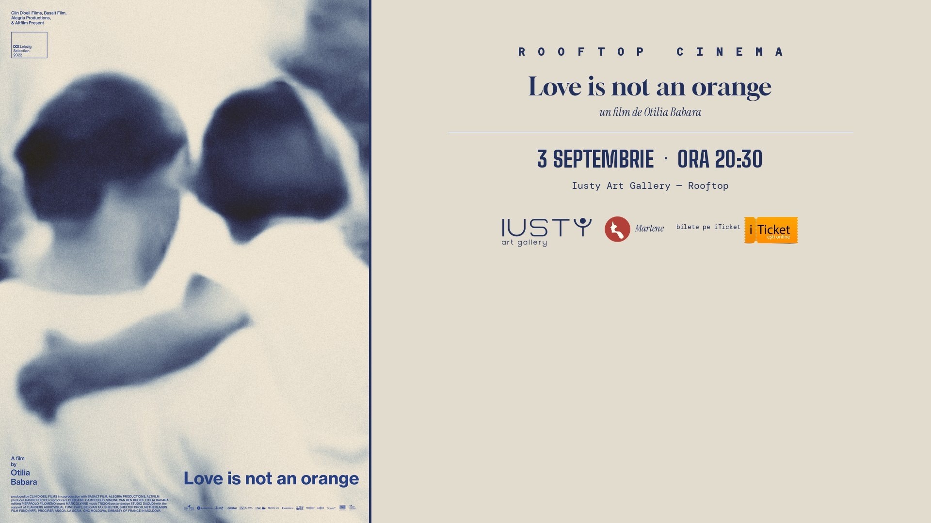 ROOFTOP CINEMA: LOVE IS NOT AN ORANGE