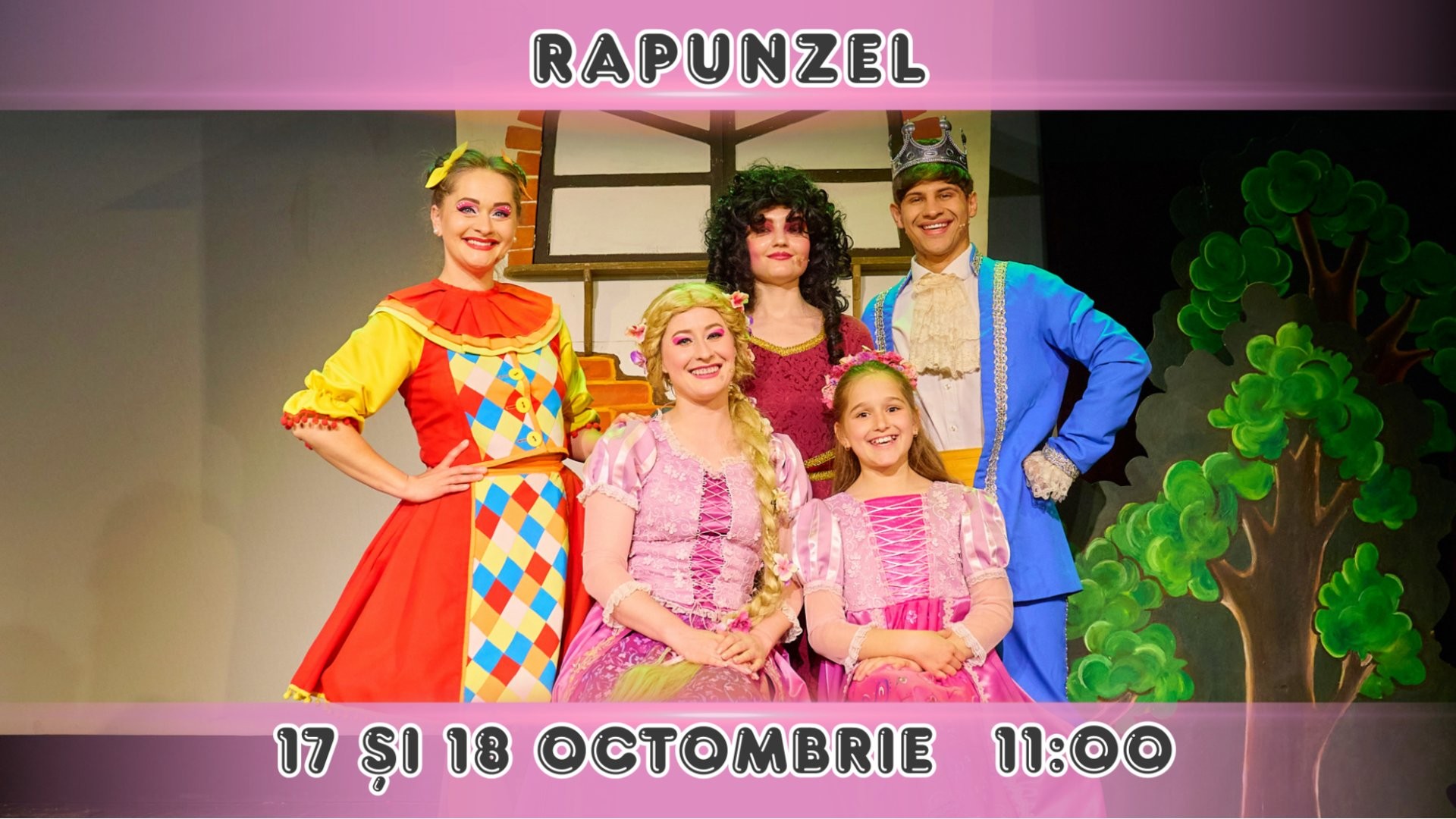 Rapunzel - Spectacol Interactiv pentru Copii | Teatrul Planeta Clounella | 17 ȘI 18 OCTOMBRIE 2026 | 11-00