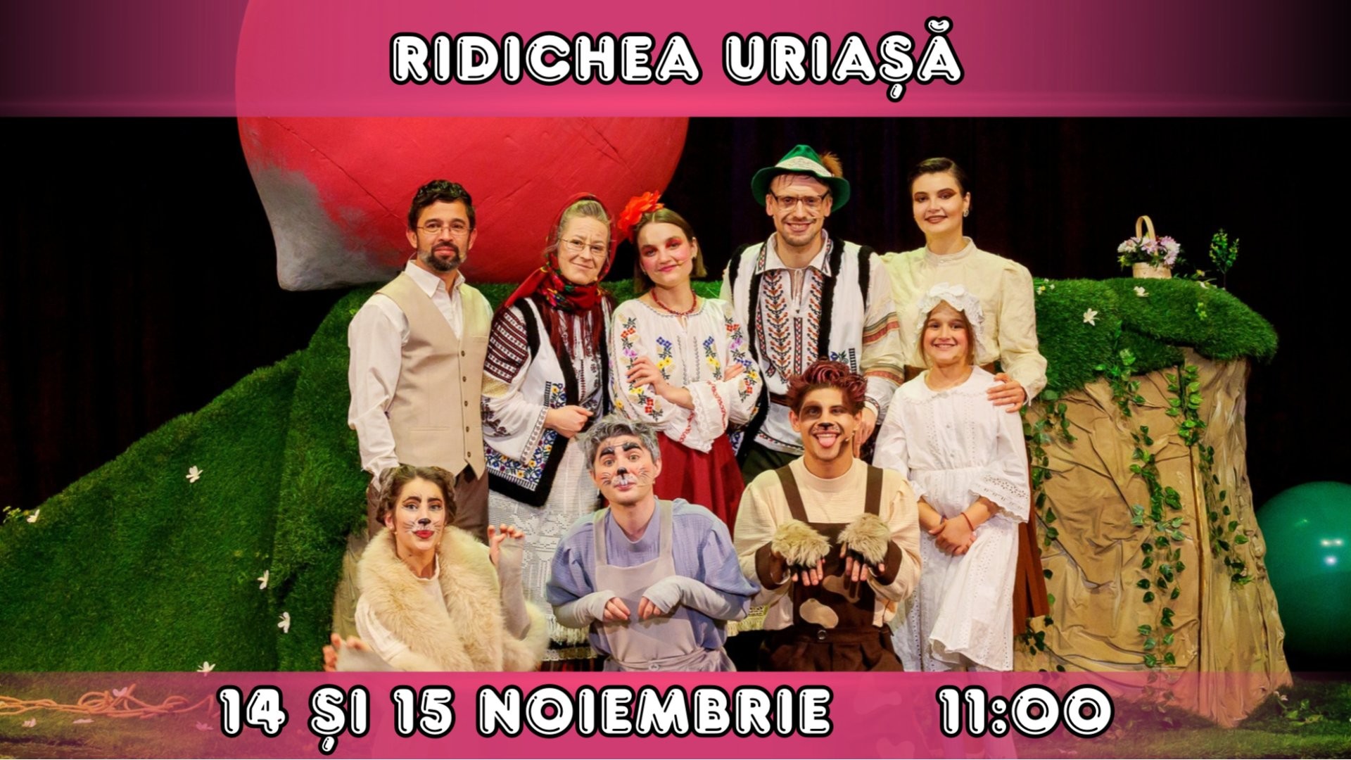 RIDICHEA URIASA  - Spectacol Interactiv pentru Copii | Teatrul Planeta Clounella | 14 ȘI 15 NOIEMBRIE 2026 | 11:00