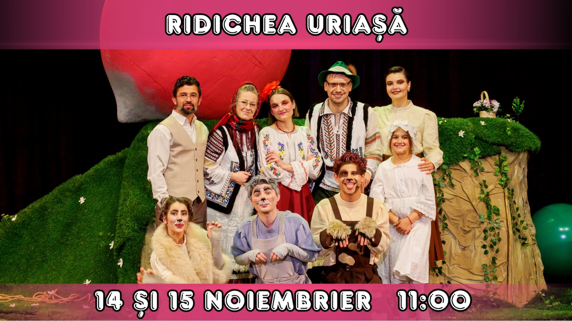 RIDICHEA URIASA  - Spectacol Interactiv pentru Copii | Teatrul Planeta Clounella | 14 ȘI 15 NOIEMBRIE 2026 | 11:00