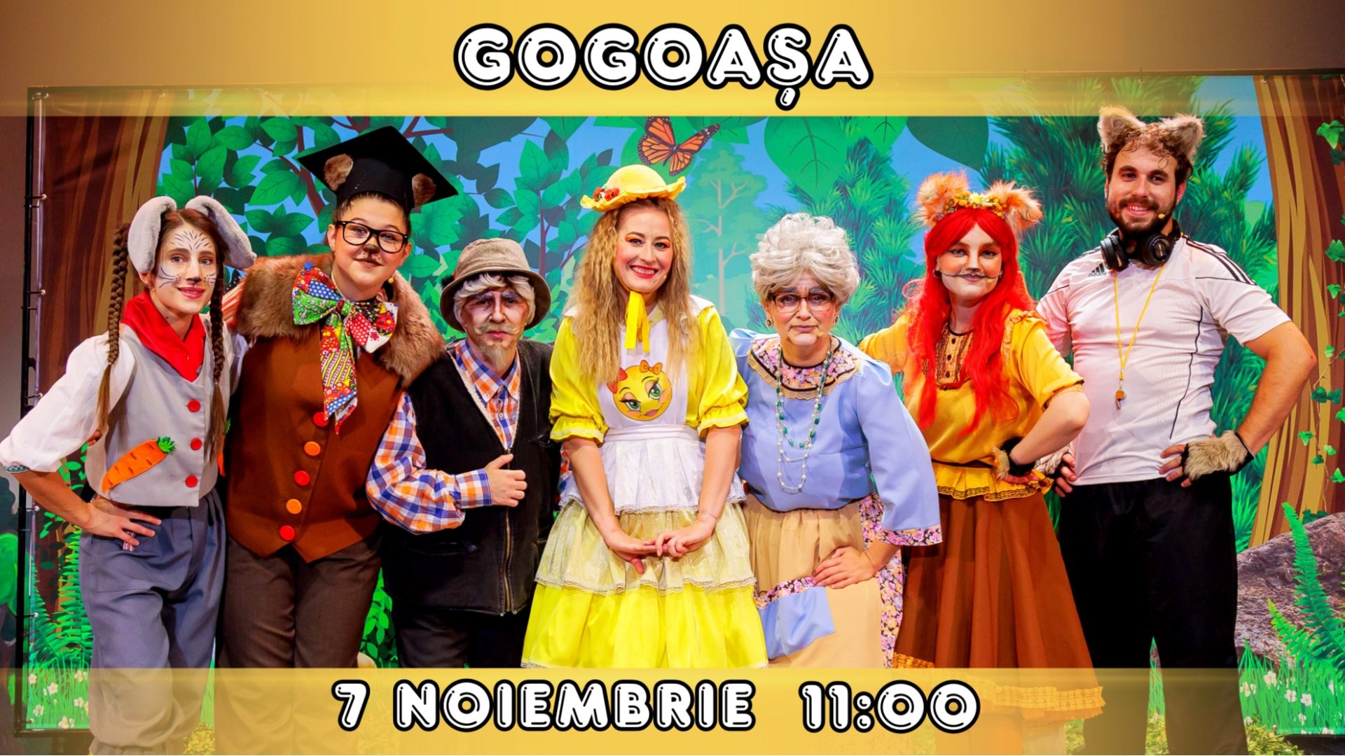 GOGOAȘA - Spectacol Interactiv pentru Copii | Teatrul Planeta Clounella | 07 NOIEMBRIE 2026 | 11-00