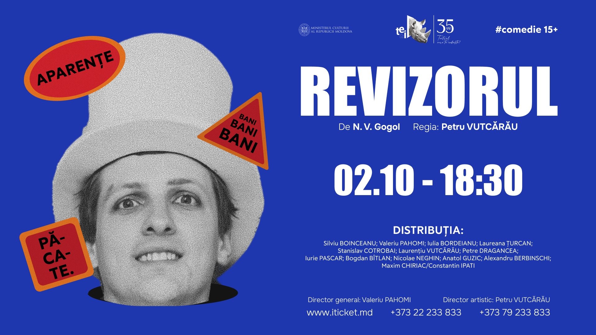 REVIZORUL 02.10.2026 - comedie 15+