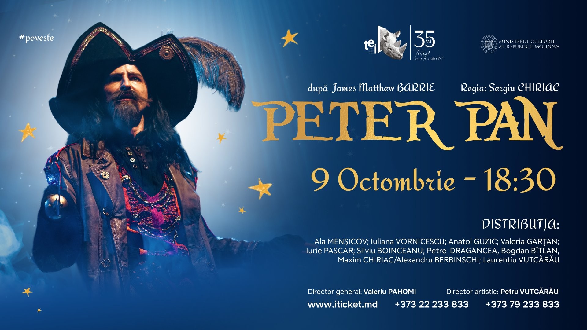 PETER PAN 09.10.2026 - #spectacol pentru toate vârstele