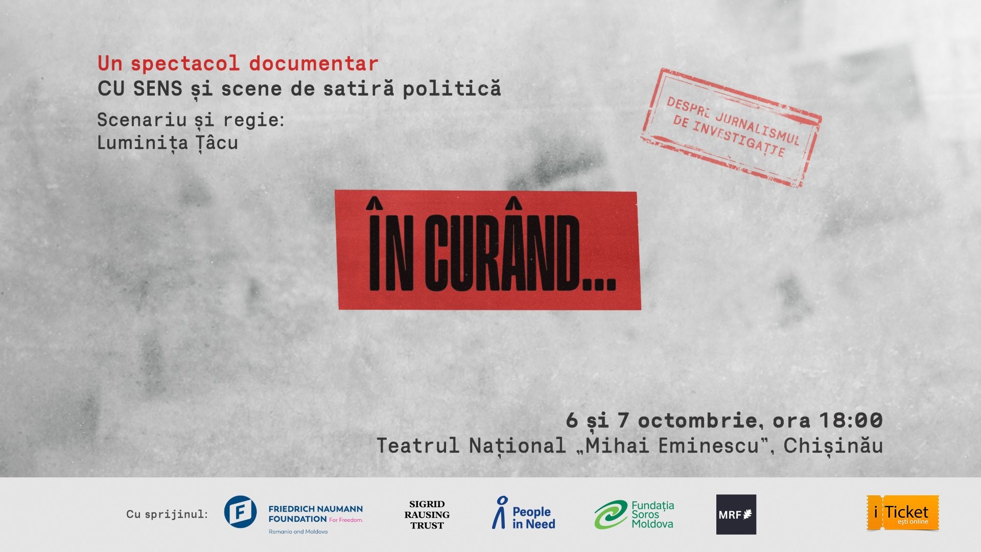 Un spectacol documentar CU SENS și scene de satiră politică