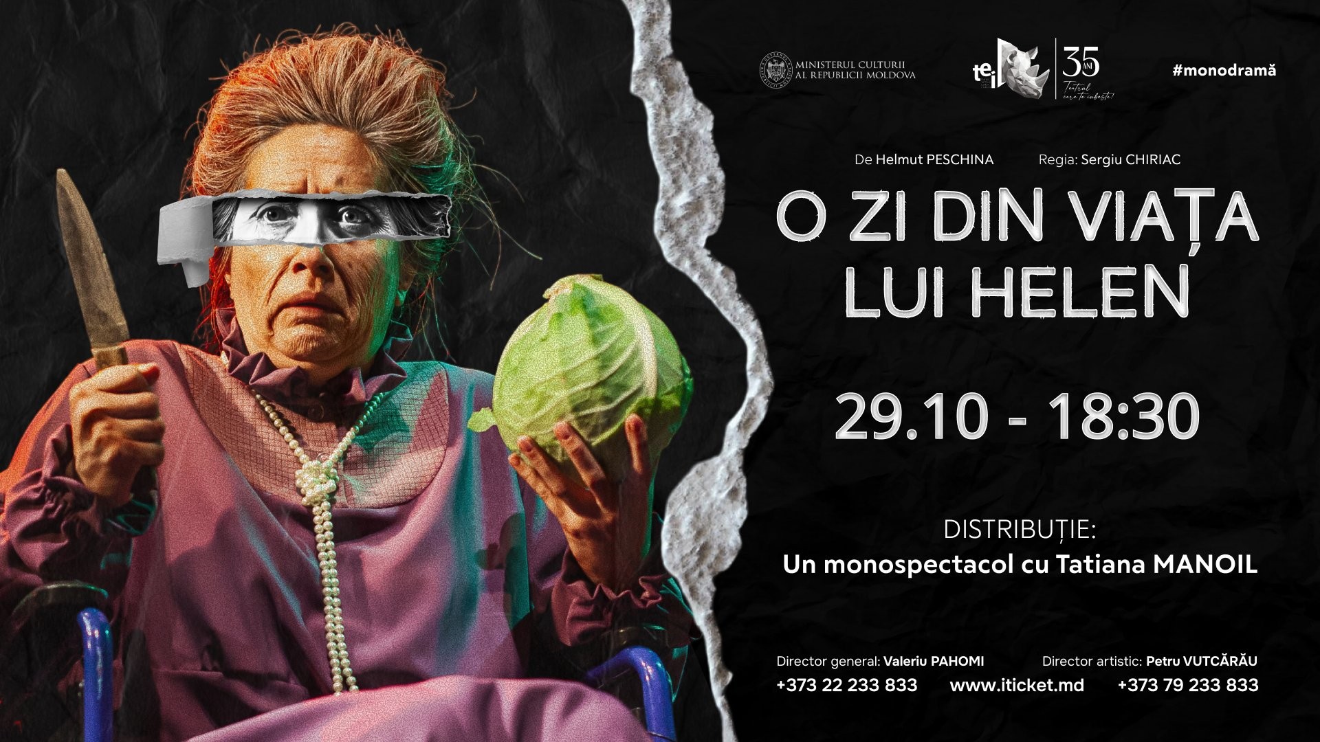 O zi din viata lui Helen 29.10.2026 -#monodramă15+