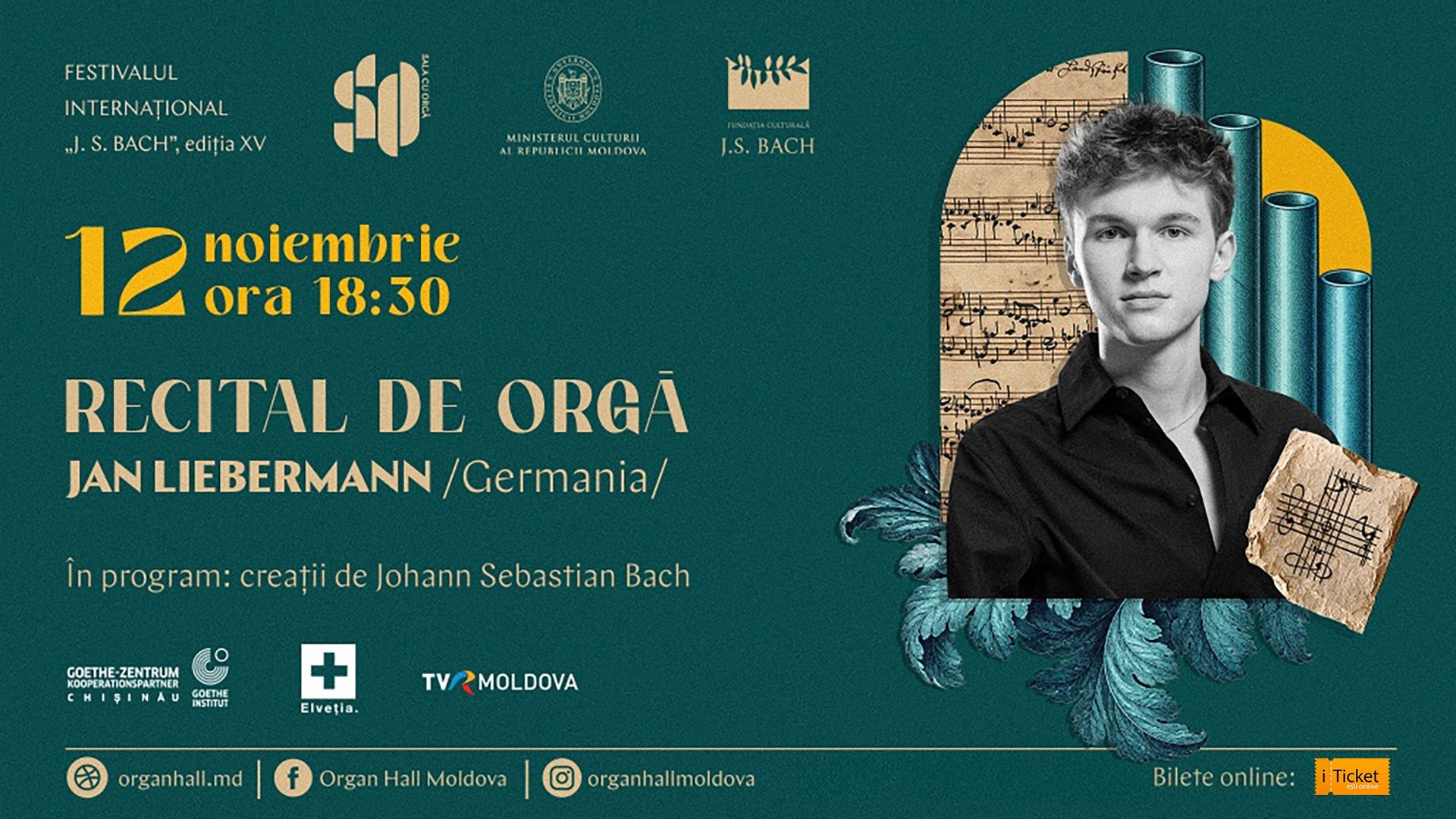 JAN LIEBERMANN – RECITAL DE ORGĂ