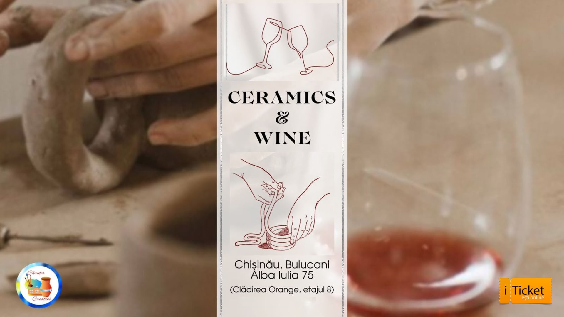 Ceramics & Wine - o seară creativă cu gust de vin!