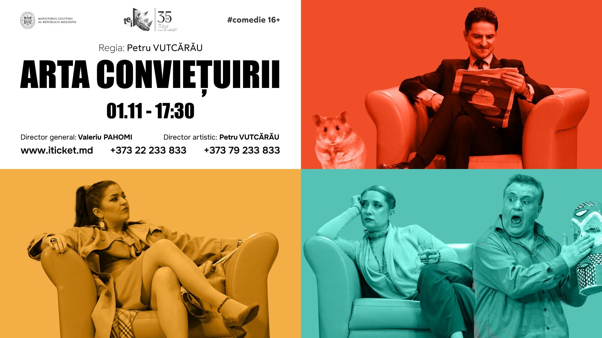 ARTA CONVIEŢUIRII 01.11.2026 - comedie 16+