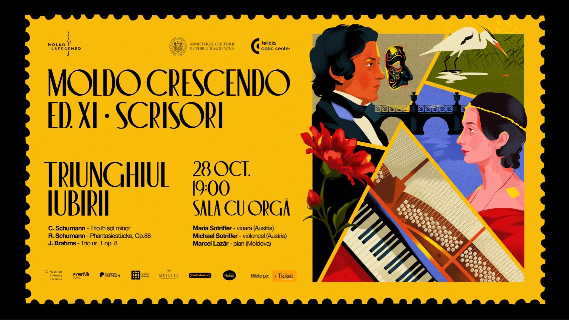 Triunghiul iubirii | Moldo Crescendo, ed. XI | Scrisori | Sala cu Orgă, Chișinău