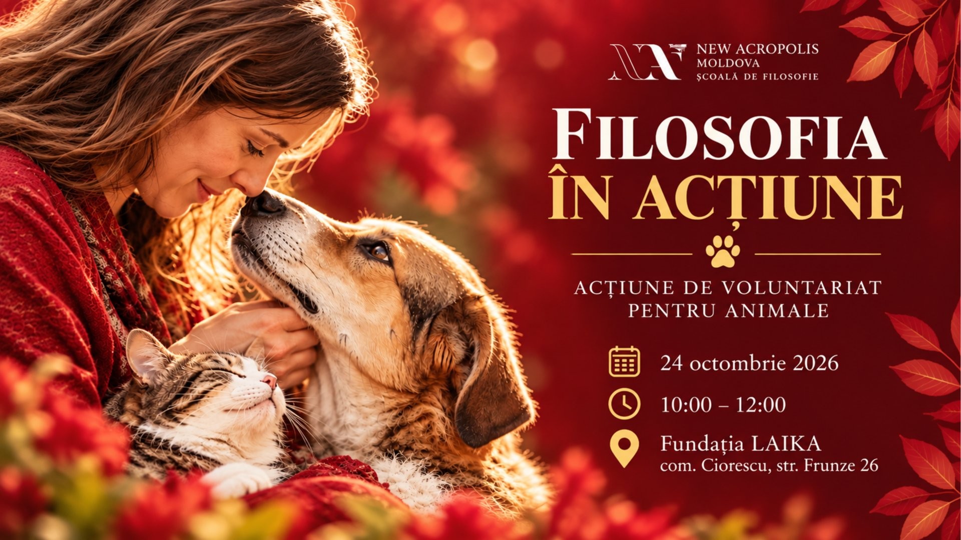 FILOSOFIA ÎN ACȚIUNEAcțiune de voluntariat pentru animale