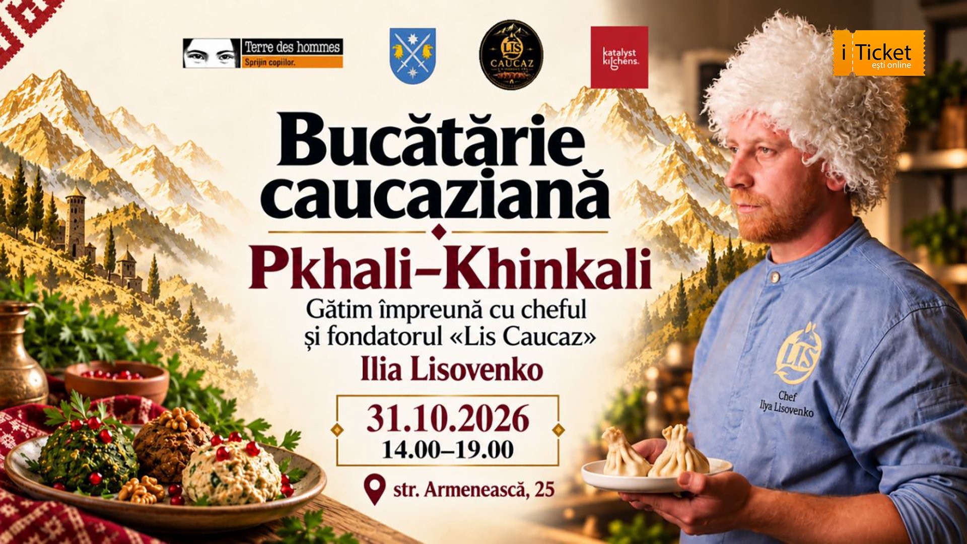 Bucătărie caucaziană - Pkhali-Khinkali