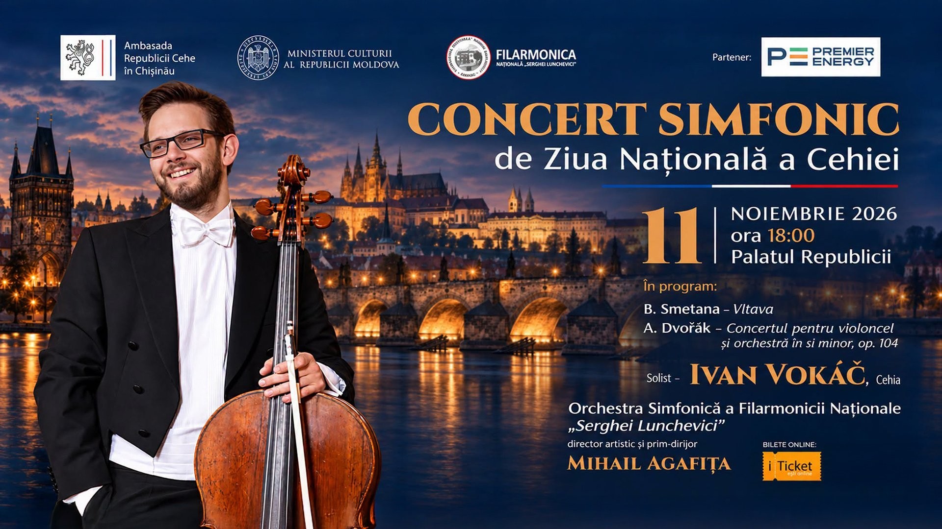CONCERT SIMFONIC de Ziua Națională a Cehiei