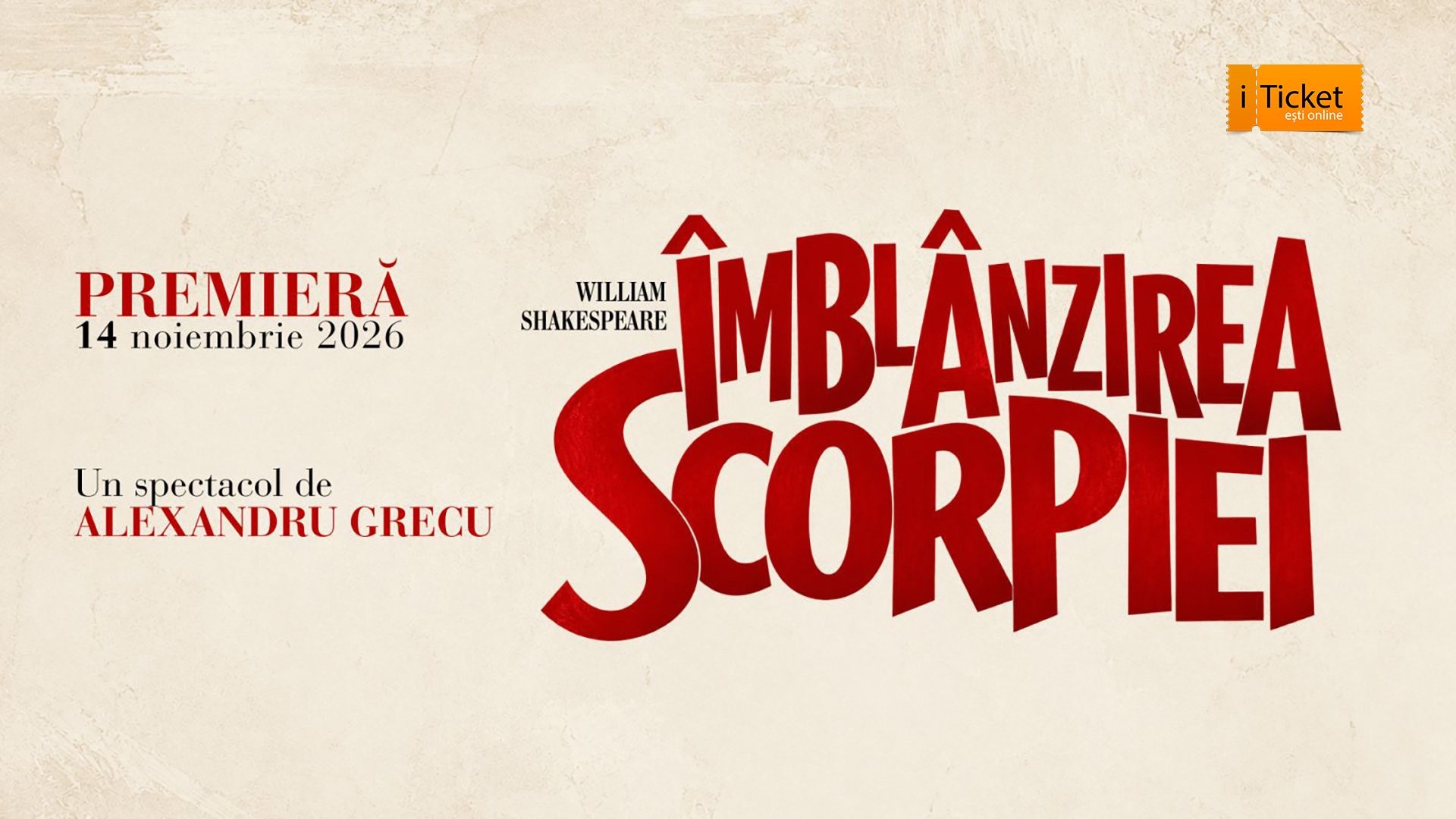 Premieră! Îmblânzirea Scorpiei | 14.11