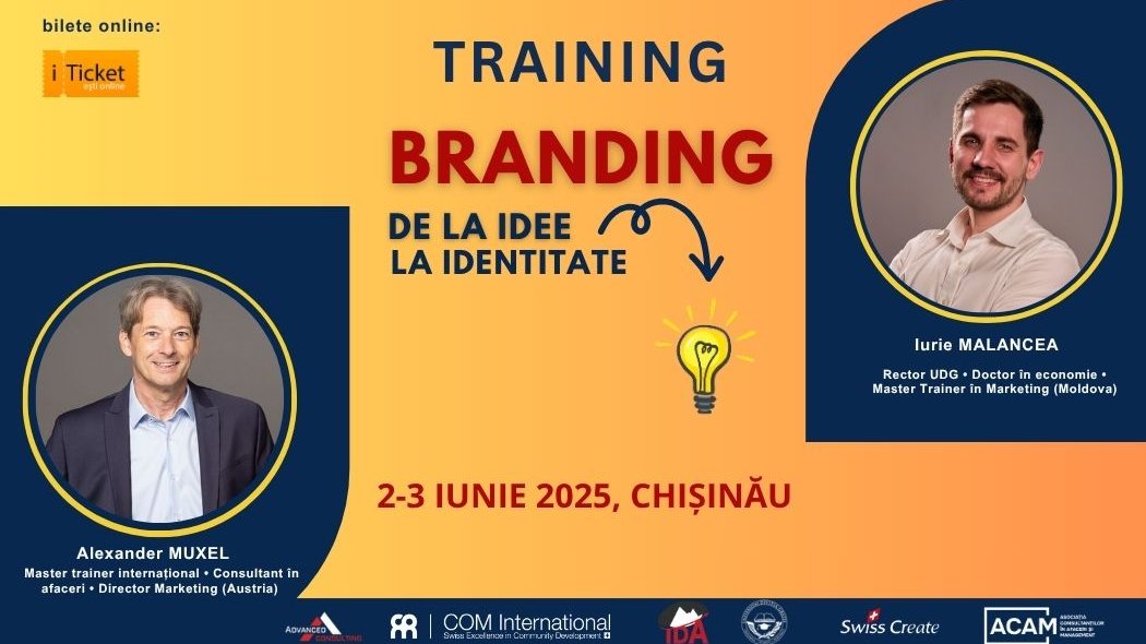 Training: BRANDING – De la idee la identitate, 2-3 iunie 2025, Chișinău