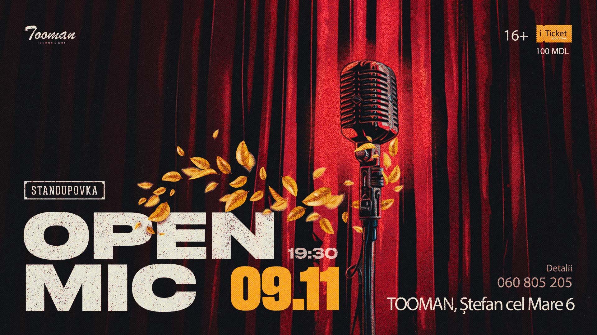 OPEN MIC-ul 9 noiembrie 
