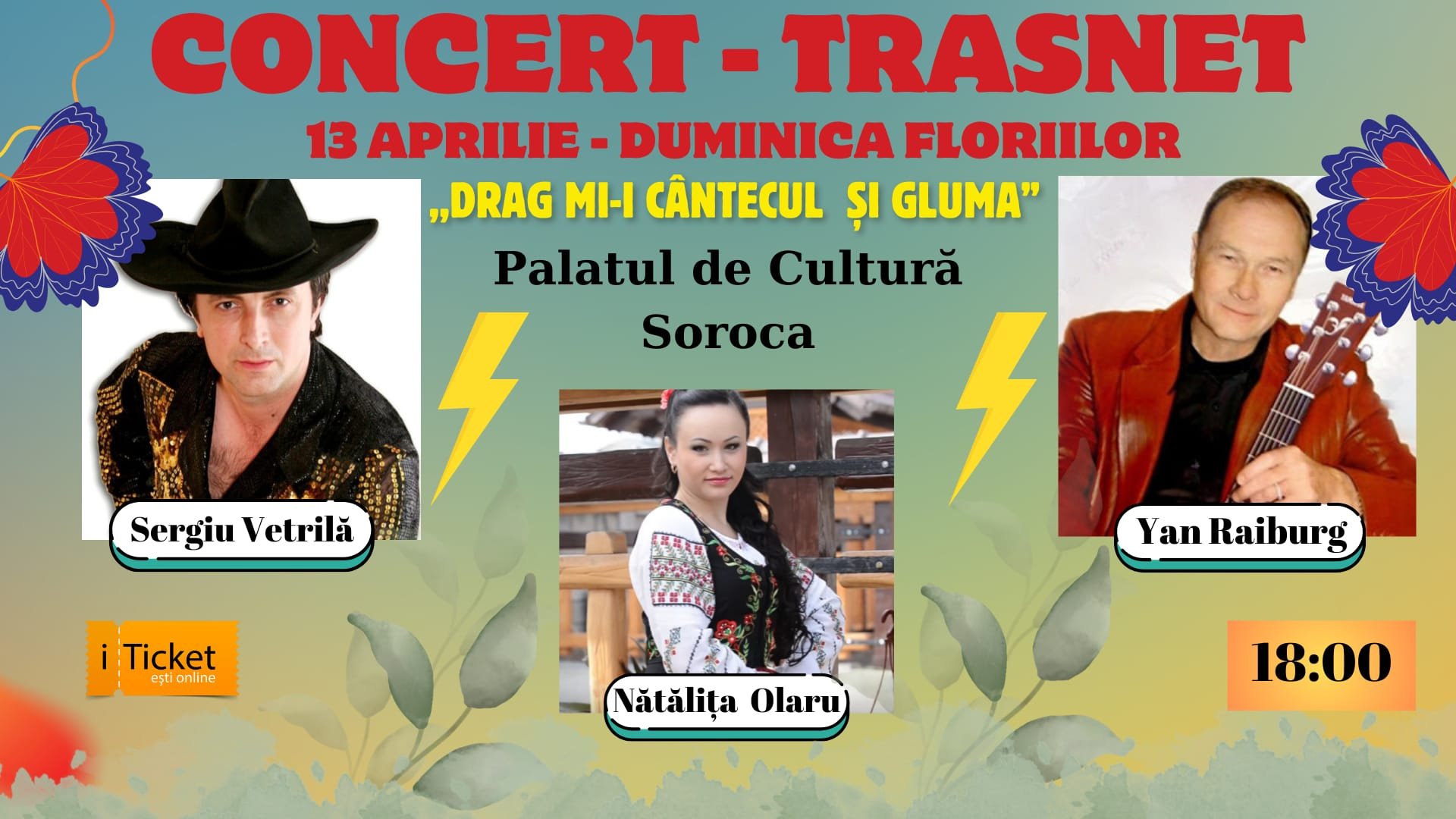 Soroca | CONCERT - TRĂSNET Drag mi-i cântecul și gluma
