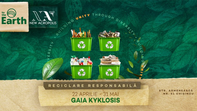 GAIA KYKLOSIS. Reciclare responsabilă | 22 aprilie – 31 mai